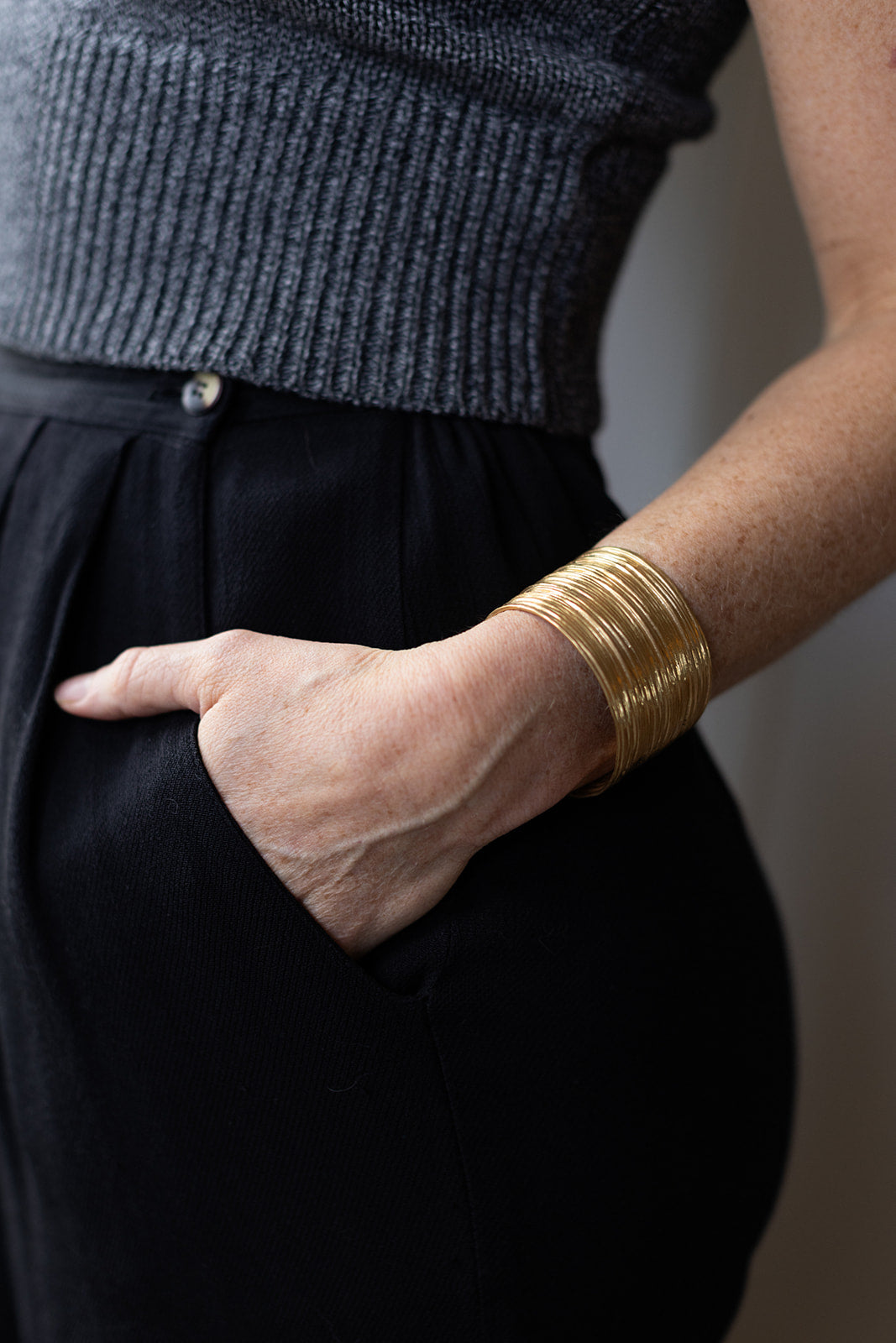 Traditional Ribbed Cuffs Wide Ribbed Cuff - AUSTIN TITUS STUDIO