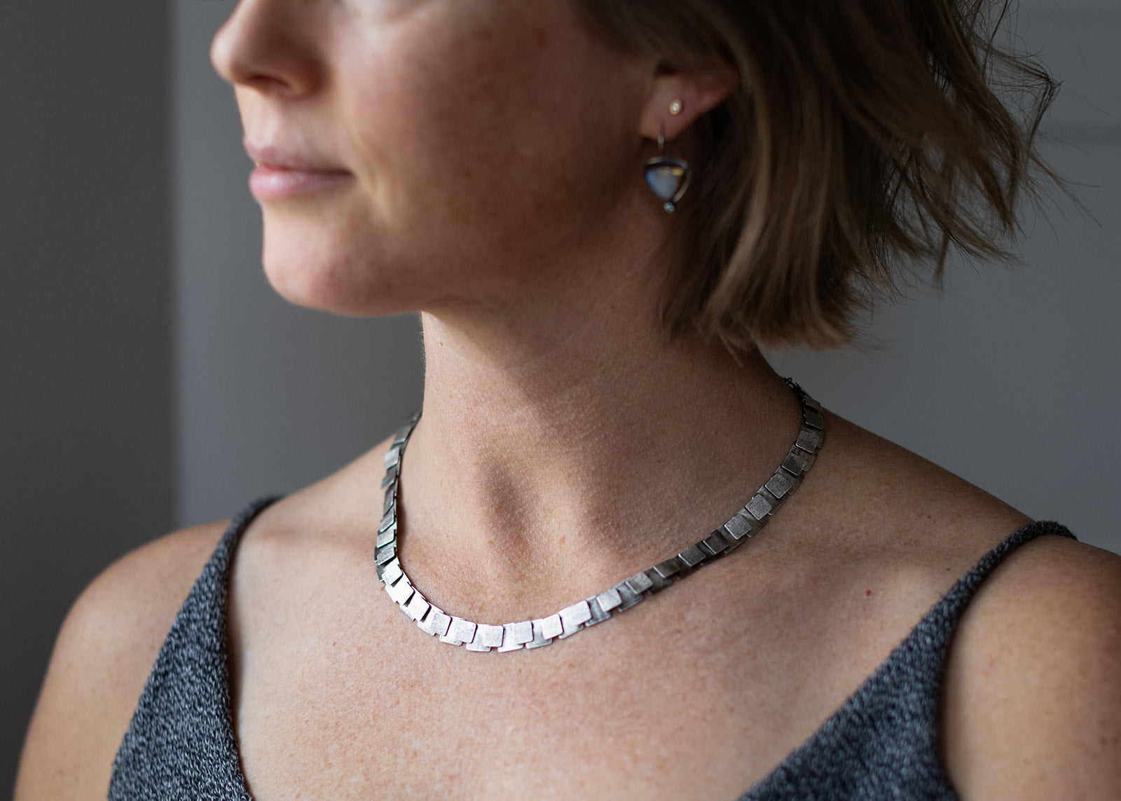 Square Pivot 360 Necklace