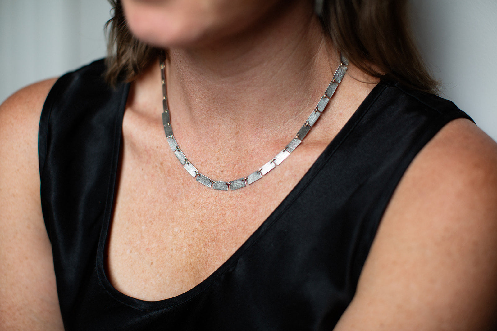 Textured Link Necklace