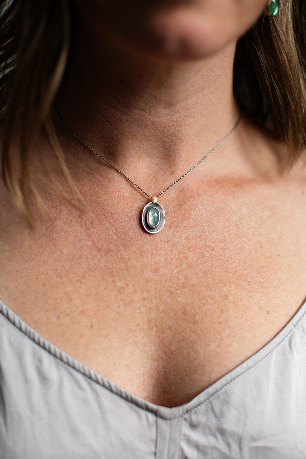 Oval Dot Necklace