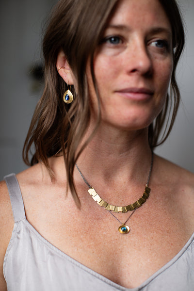 Teardrop Step Earrings