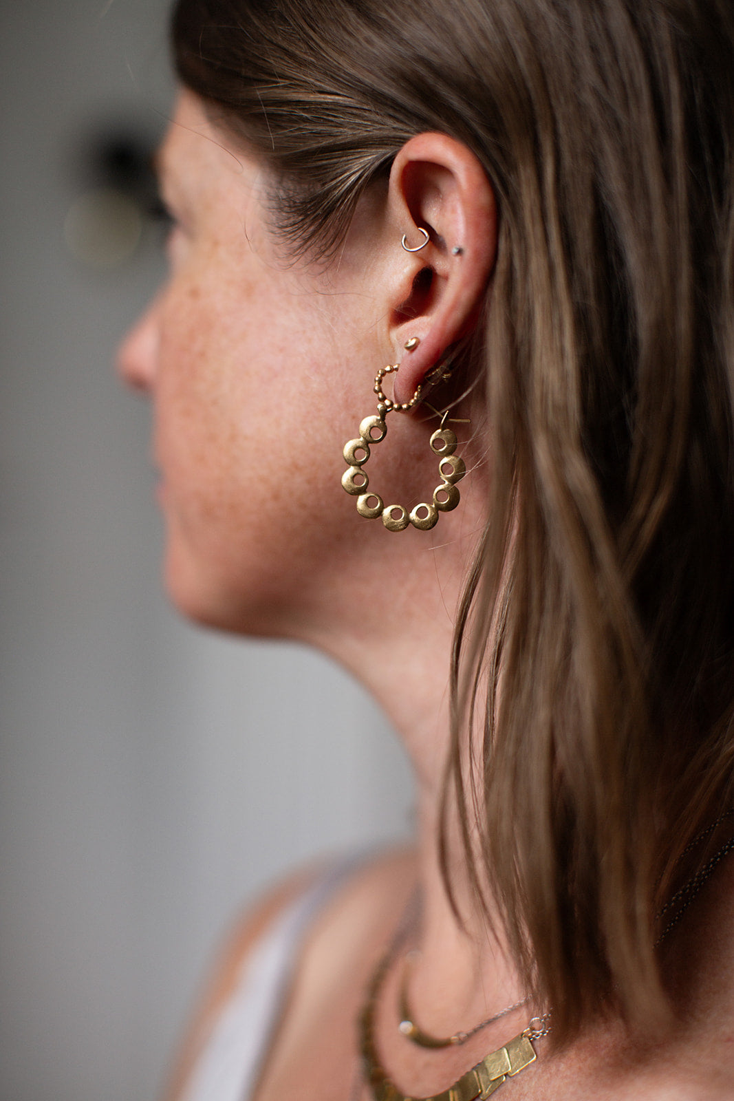 Eclipse Hoops in 18k Vermeil