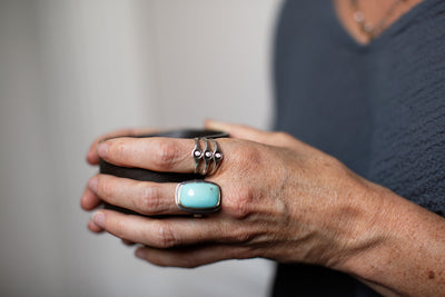 Turquoise Slab Ring