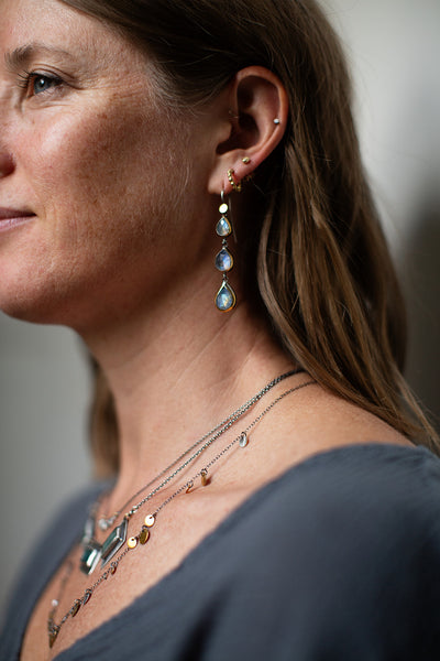 Triple Drop Earrings