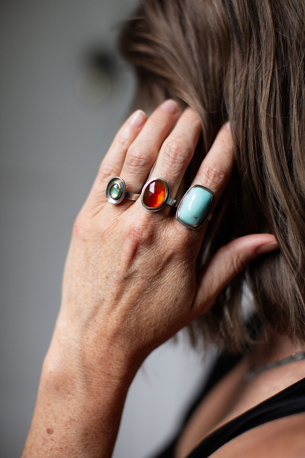 Turquoise Slab Ring