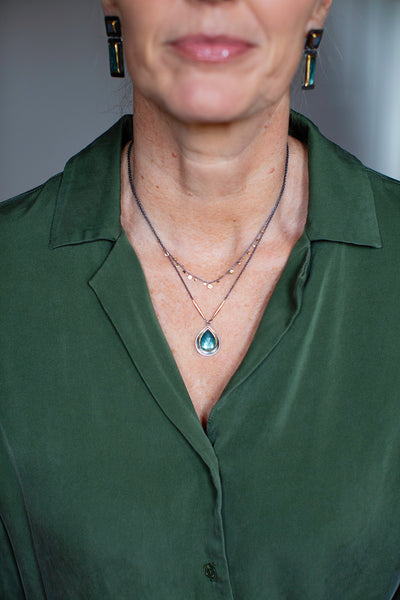 Delicate Dot Necklace with Mixed Dots