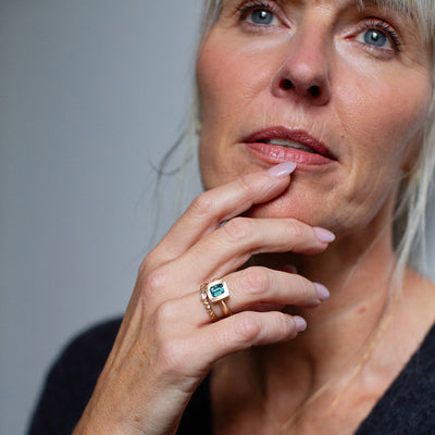 Tourmaline Pool Ring