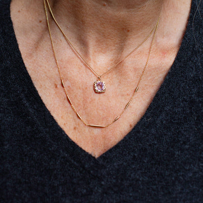 Morganite Bit Necklace