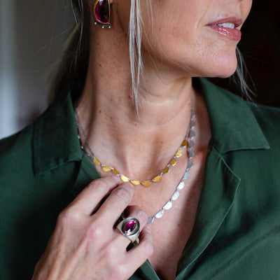 Petite Hemi Necklace- Reversible