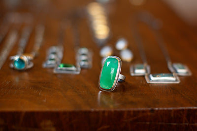 Chalcedony Slab Ring