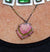 Watermelon Tourmaline Slab Necklace