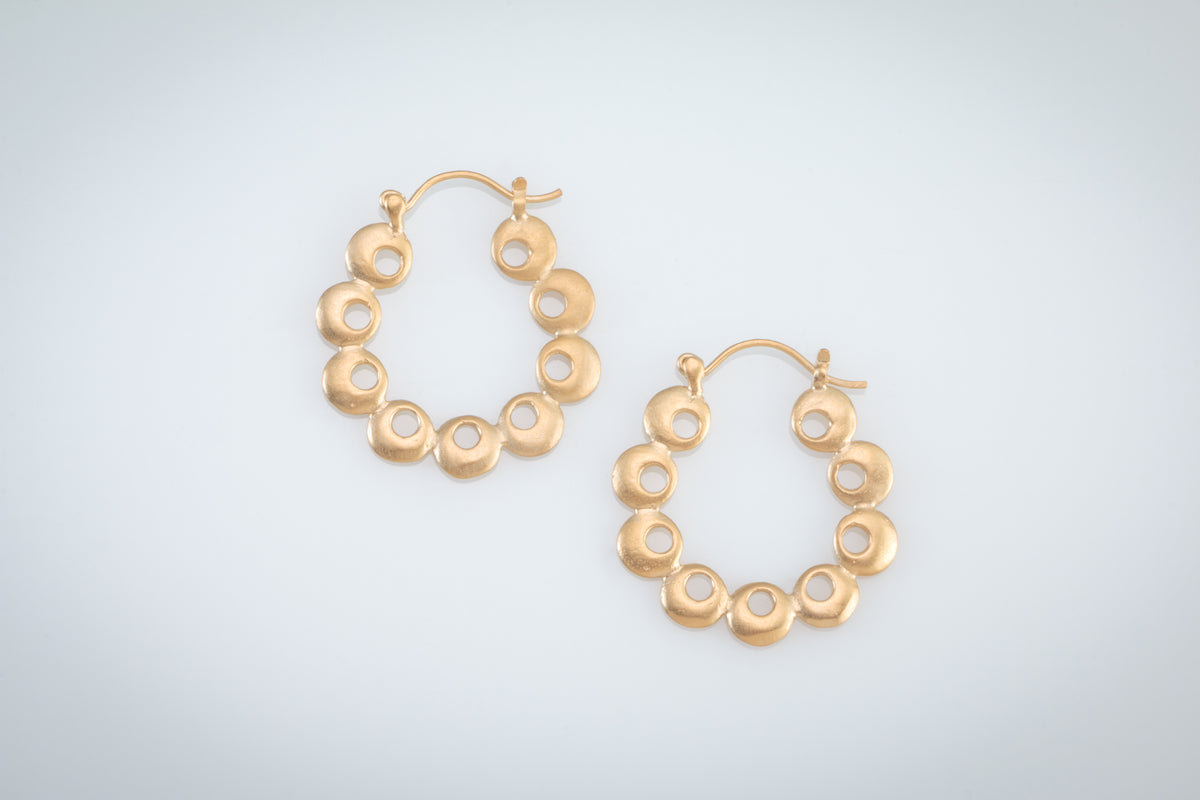 Eclipse Hoops in 18k Vermeil