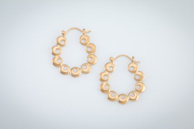 Eclipse Hoops in 18k Vermeil