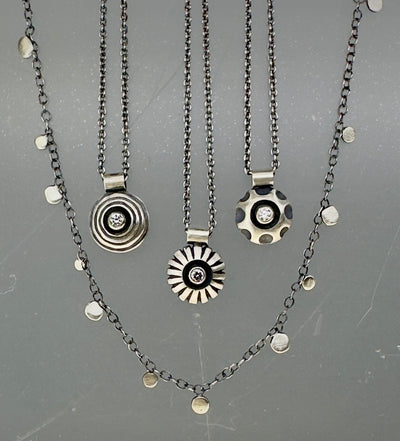 Delicate Dot Necklace in Sterling