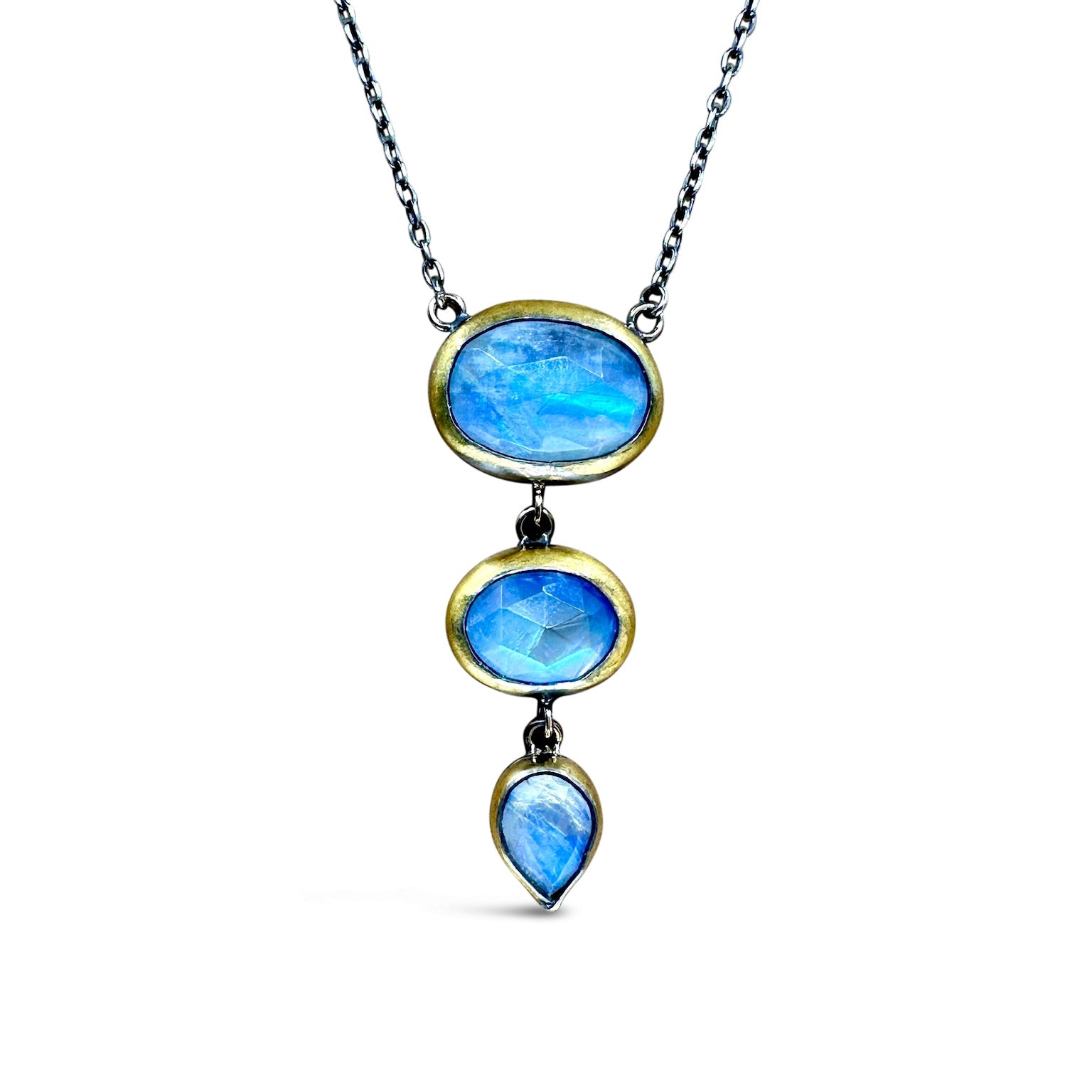 3 Drop Rim Necklace