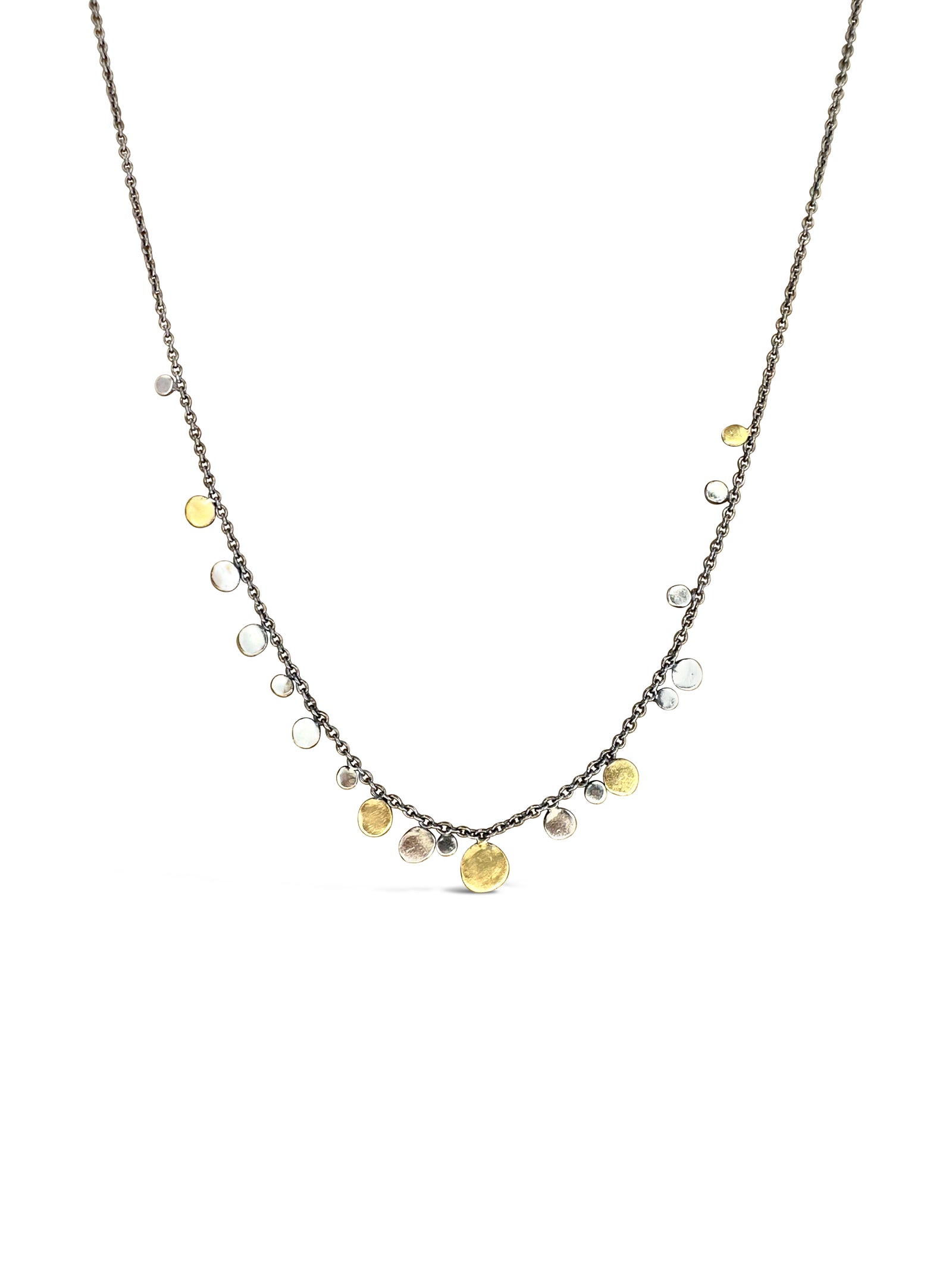 Delicate Dot Necklace with Mixed Dots