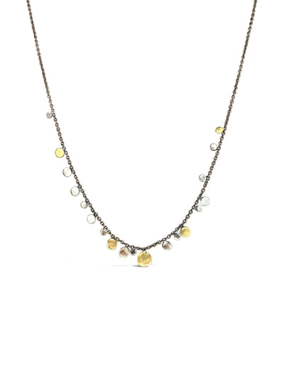 Delicate Dot Necklace with Mixed Dots