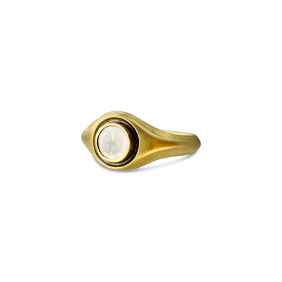 Trapiche Diamond Ring in 18k