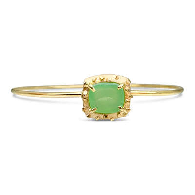 Tiny Bits Bangle with Chrysoprase