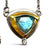 Petite Tri Fold Necklace with Diamond