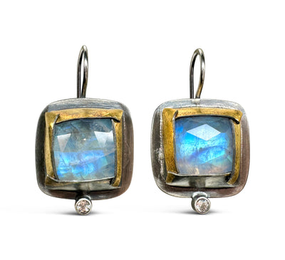 Square Fold 2 Earrings with Hook