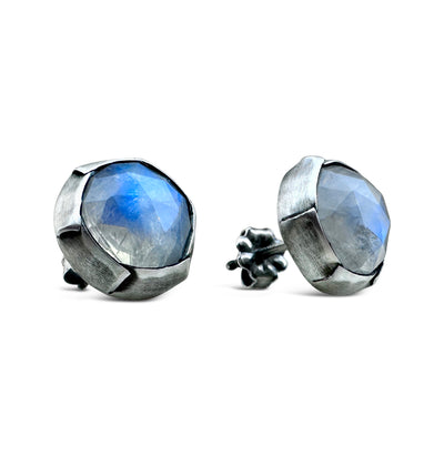 Fold Studs in Sterling