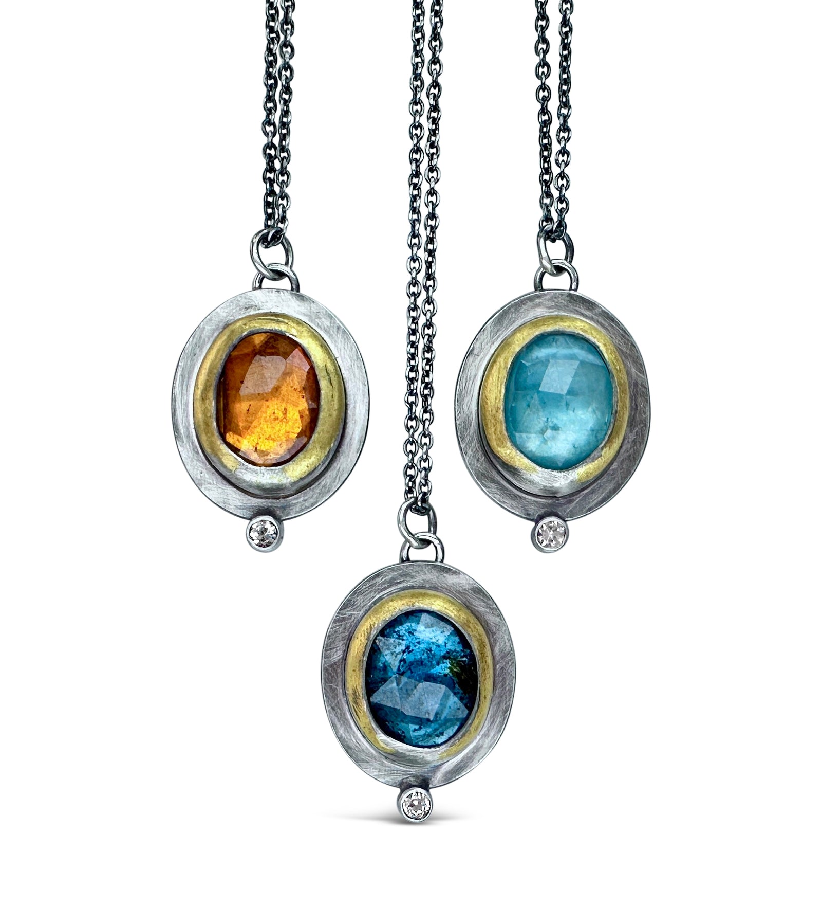 Petite Crescent Rim 2 Necklace