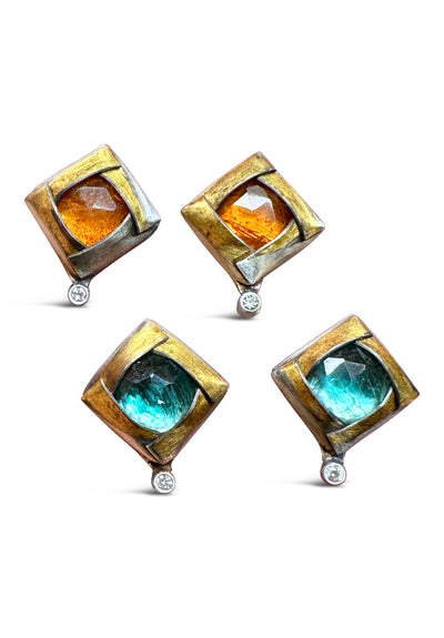 Diamond Fold Studs