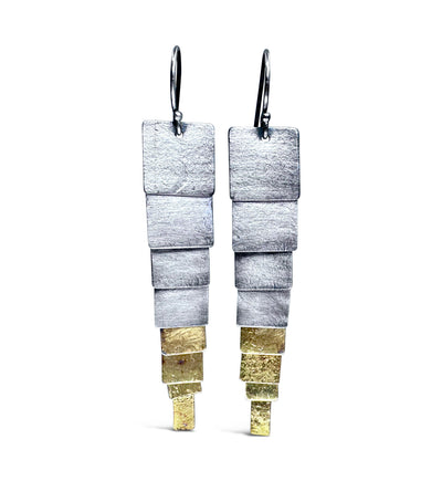 Mixed Pivot Earrings- 2 shapes