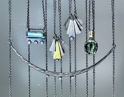 Tourmaline Bar Necklace- 2 sizes