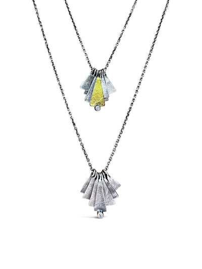 Staggered Fan Necklace- 2 choices