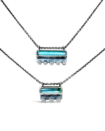 Tourmaline Bar Necklace- 2 sizes