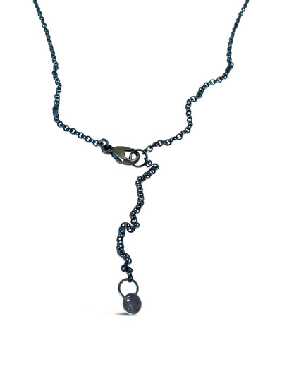 Three Stone Rim Necklace