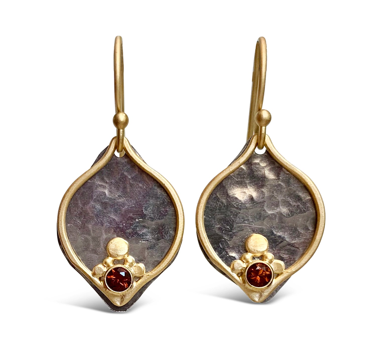 Two Toned Plum Earrings