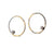 Oval Rim Earrings With Diamonds