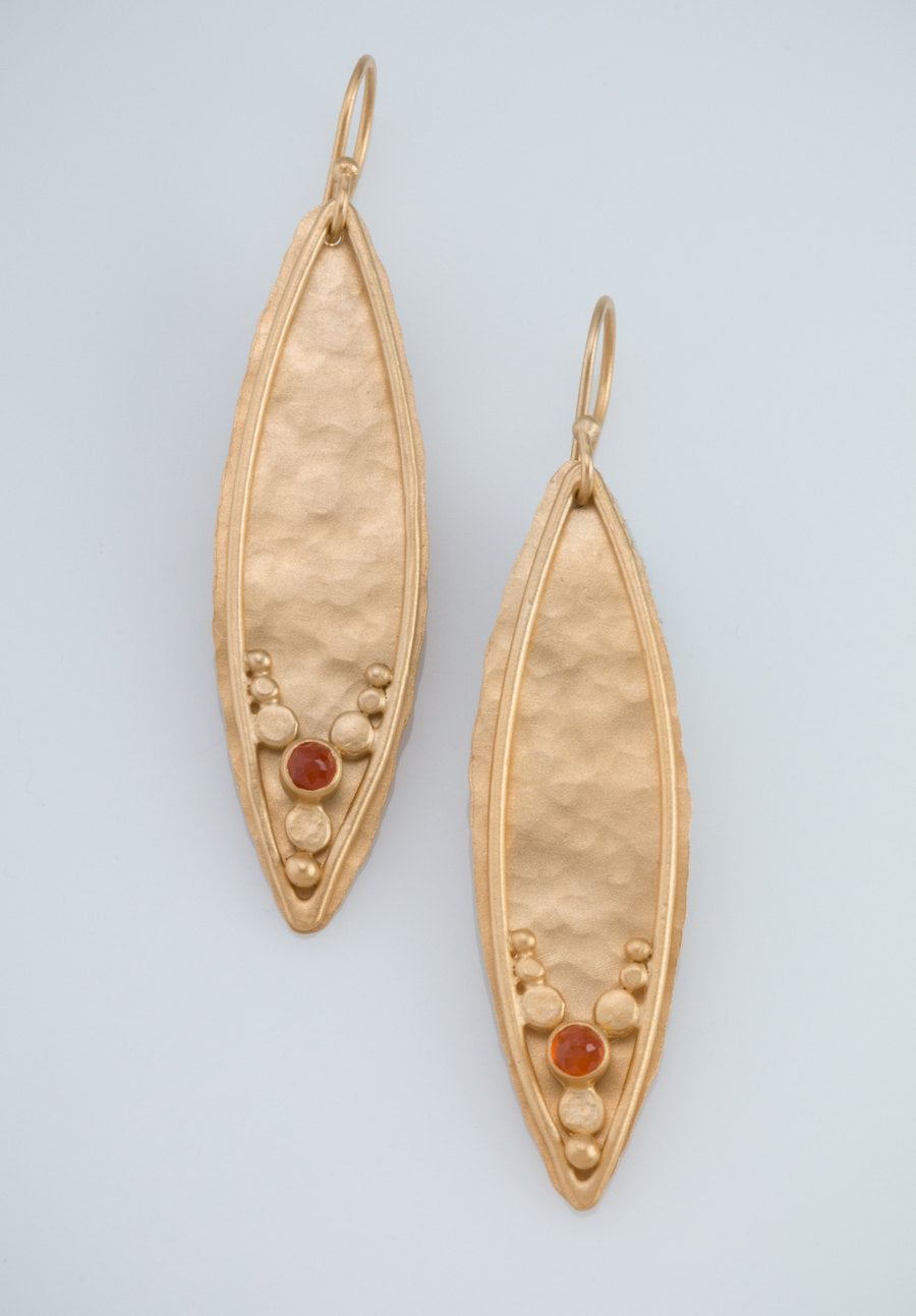 Leaves Earrings in Vermeil