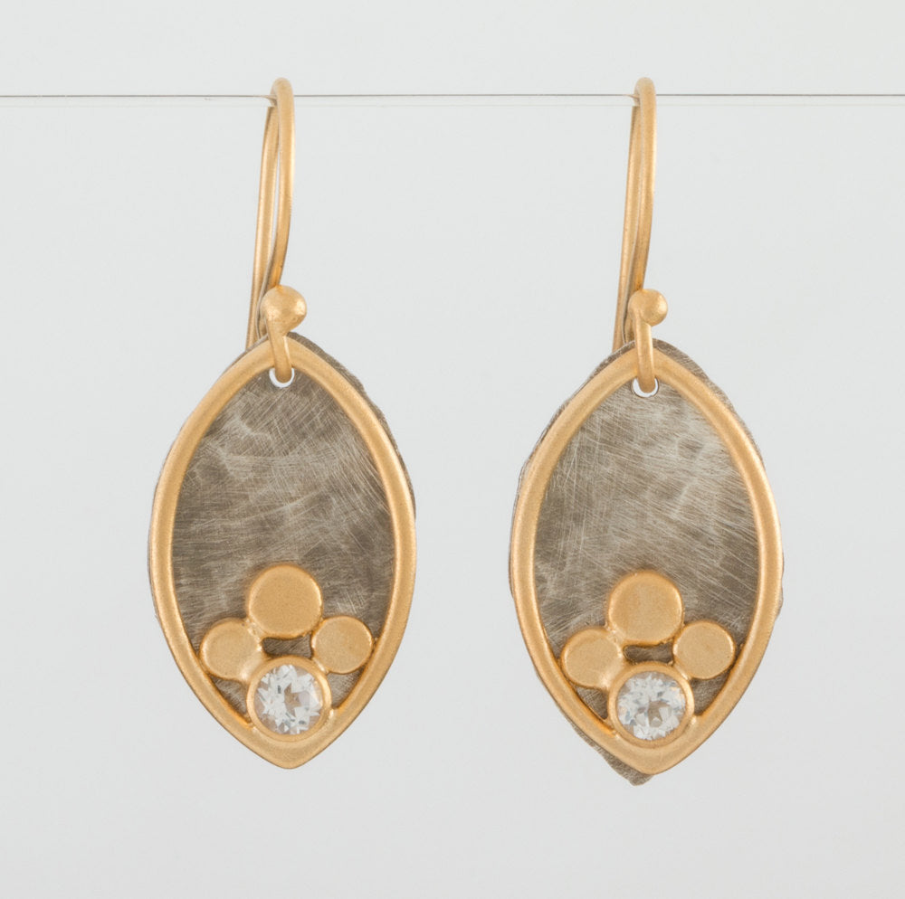 Two Tone Bud Earrings