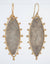Spur Marquise Earrings in Two Tone