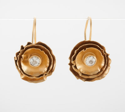 Buttercup Earring with White Topaz